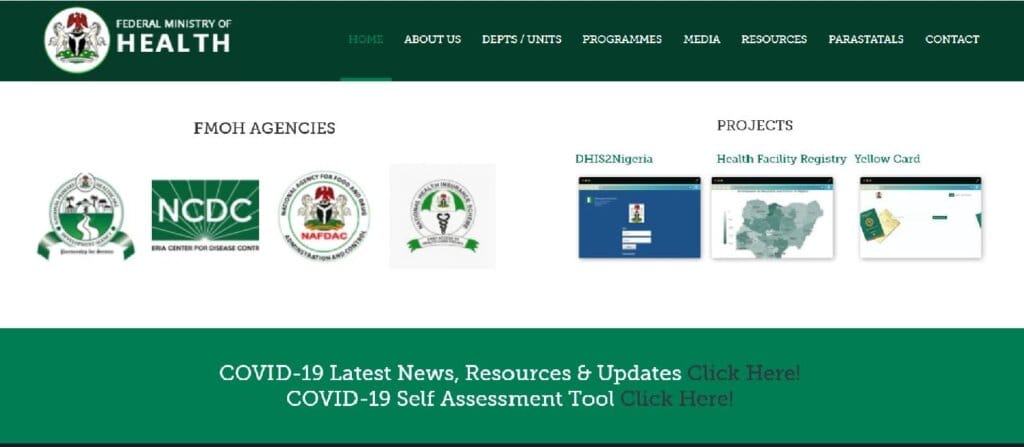ministry of health Nigeria