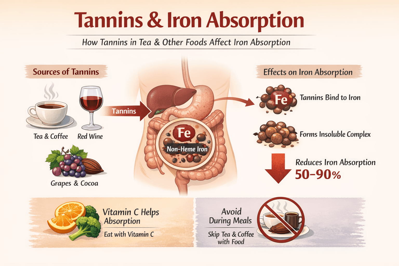 tannins iron absorption